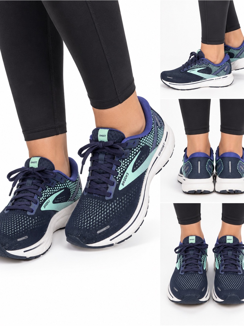 Brooks Women’s Navy & Teal Ghost Running Shoes size 9
